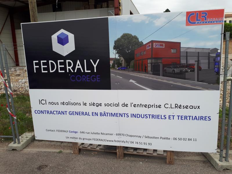 Federaly | Nouveau chantier : ‟CL Réseaux‟ à Chanas (38)